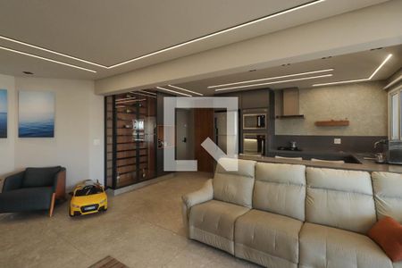 Sala de apartamento à venda com 3 quartos, 118m² em Chácara Santo Antônio (zona Leste), São Paulo