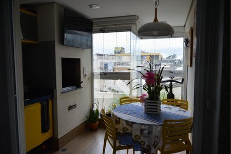 Varanda gourmet de apartamento à venda com 3 quartos, 88m² em Campestre, Santo André