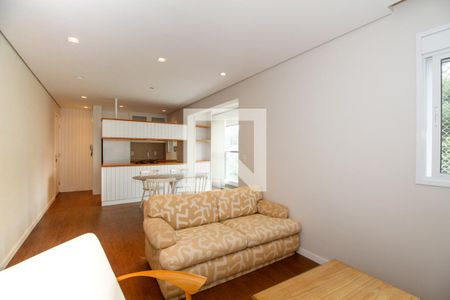 Sala de Estar e Jantar de apartamento para alugar com 1 quarto, 60m² em Pinheiros, São Paulo