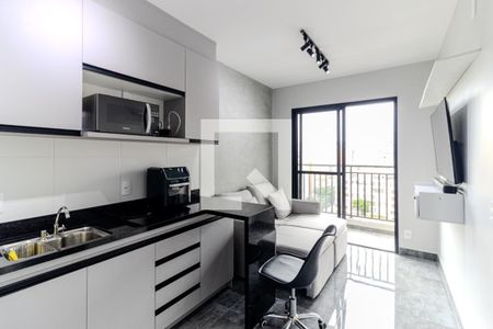 Sala e Cozinha de apartamento para alugar com 1 quarto, 29m² em Campos Elíseos, São Paulo