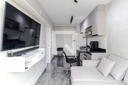 Sala/Cozinha de apartamento à venda com 1 quarto, 29m² em Campos Elíseos, São Paulo