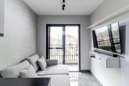 Sala/Cozinha de apartamento à venda com 1 quarto, 29m² em Campos Elíseos, São Paulo