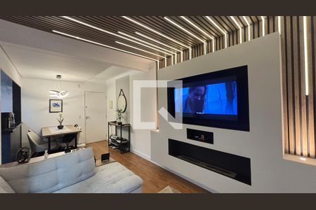 Sala de apartamento à venda com 2 quartos, 70m² em Jardim Bela Vista, Santo André