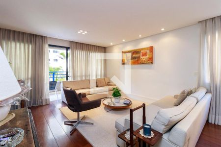 Sala de apartamento à venda com 3 quartos, 133m² em Brooklin Novo, São Paulo