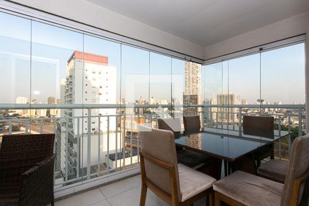 Varanda da Sala de apartamento à venda com 2 quartos, 74m² em Tatuapé, São Paulo