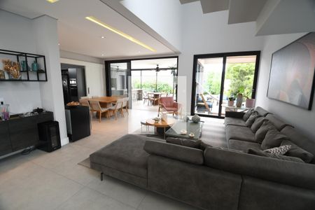 Sala de casa de condomínio à venda com 3 quartos, 380m² em Fazenda Santa Cândida, Campinas