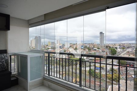 Varanda da Sala de apartamento à venda com 3 quartos, 85m² em Vila Curuçá, Santo André