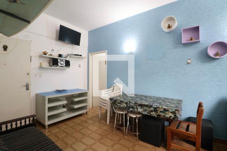 Sala de apartamento para alugar com 1 quarto, 45m² em Centro, Guarujá