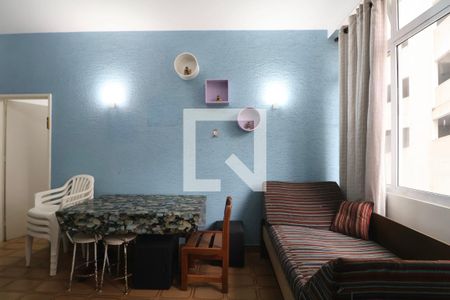 Sala de apartamento para alugar com 1 quarto, 45m² em Centro, Guarujá