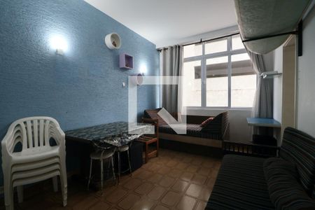 Sala de apartamento para alugar com 1 quarto, 45m² em Centro, Guarujá