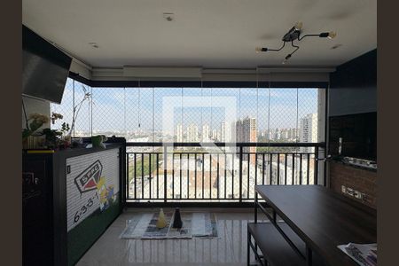Varanda gourmet de apartamento à venda com 3 quartos, 89m² em Campestre, Santo André