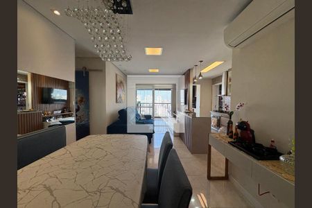 Sala de apartamento à venda com 3 quartos, 89m² em Campestre, Santo André