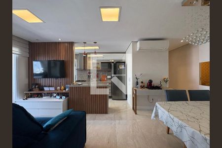 Sala de apartamento à venda com 3 quartos, 89m² em Campestre, Santo André