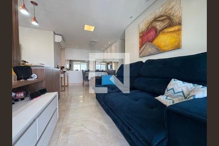 Sala de apartamento à venda com 3 quartos, 89m² em Campestre, Santo André