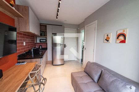 Sala/cozinha de apartamento à venda com 1 quarto, 29m² em Vila Mariana, São Paulo