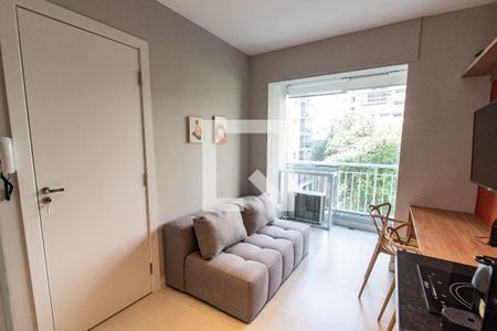 Sala/cozinha de apartamento à venda com 1 quarto, 29m² em Vila Mariana, São Paulo