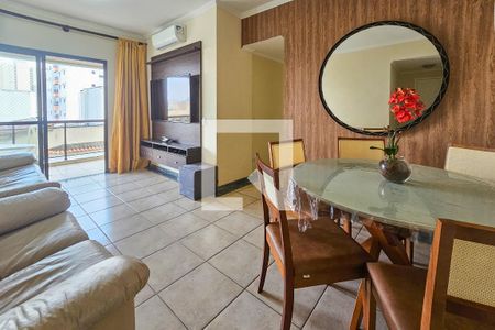 Sala de apartamento para alugar com 3 quartos, 85m² em Loteamento João Batista Julião, Guarujá