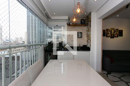 Varanda Gourmet de apartamento à venda com 2 quartos, 63m² em Tatuapé, São Paulo