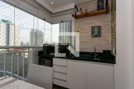 Varanda Gourmet de apartamento à venda com 2 quartos, 63m² em Tatuapé, São Paulo