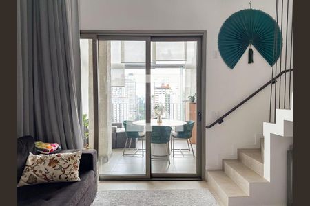 Sala de apartamento à venda com 1 quarto, 72m² em Jardins, São Paulo