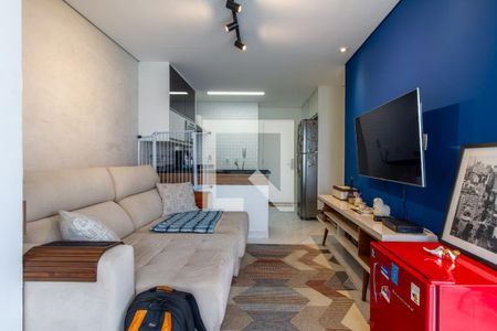 Sala de apartamento para alugar com 2 quartos, 58m² em Brooklin, São Paulo