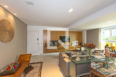 Sala  de apartamento para alugar com 3 quartos, 148m² em Vila da Serra, Nova Lima