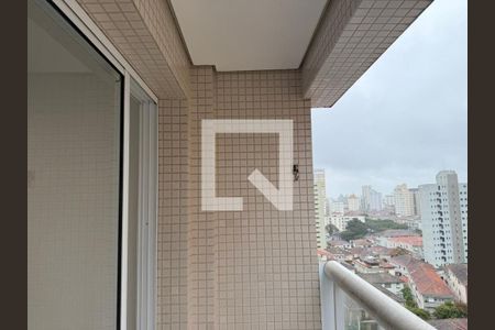 Varanda da Sala de apartamento para alugar com 3 quartos, 100m² em Boqueirão, Santos