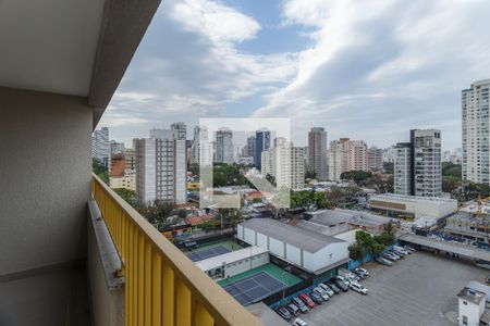 Varanda da Sala de apartamento à venda com 1 quarto, 39m² em Vila Olímpia, São Paulo