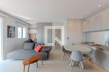 Sala de apartamento para alugar com 1 quarto, 55m² em Bela Vista, São Paulo