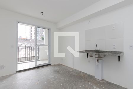 Sala/Cozinha de apartamento à venda com 2 quartos, 36m² em Jardim Caravelas, São Paulo