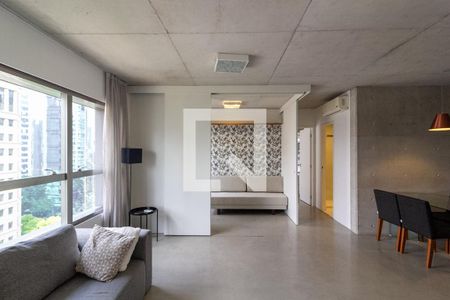 Sala de Tv de apartamento à venda com 2 quartos, 70m² em Cidade Monções, São Paulo