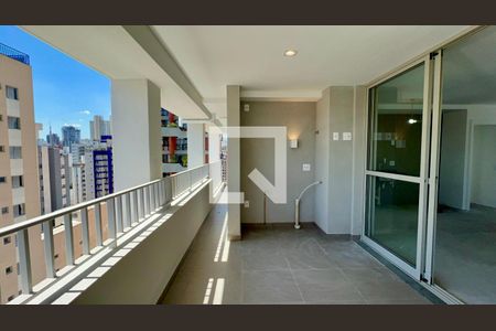Varanda da Sala de apartamento à venda com 3 quartos, 126m² em Pinheiros, São Paulo