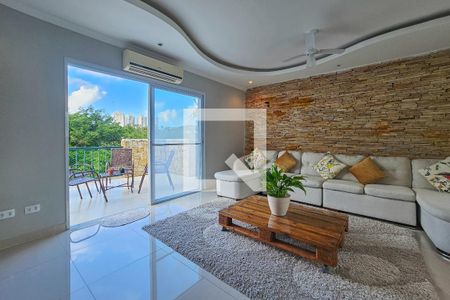 Sala 2 de apartamento para alugar com 3 quartos, 220m² em Loteamento Joao Batista Juliao, Guarujá