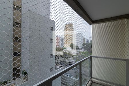 Varanda da Sala de apartamento para alugar com 2 quartos, 98m² em Vila Nova Conceição, São Paulo