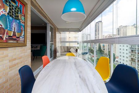 Sala - Varanda de apartamento à venda com 3 quartos, 142m² em Campo Belo, São Paulo