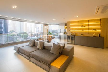 Sala de apartamento à venda com 3 quartos, 197m² em Jardim das Acacias, São Paulo