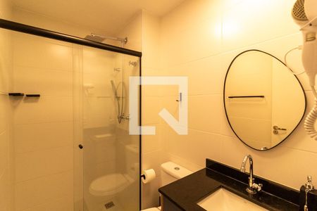 Banheiro de kitnet/studio à venda com 1 quarto, 25m² em Jardim das Acacias, São Paulo