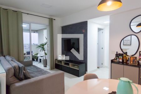Sala de apartamento à venda com 2 quartos, 74m² em Caiçaras, Belo Horizonte