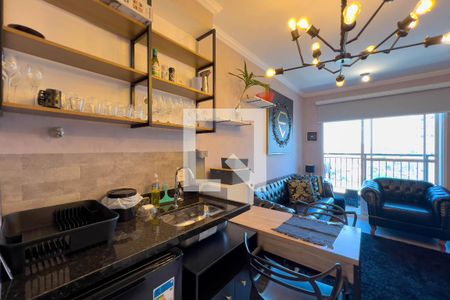 Sala/Cozinha de apartamento para alugar com 1 quarto, 32m² em Vila São José, São Paulo