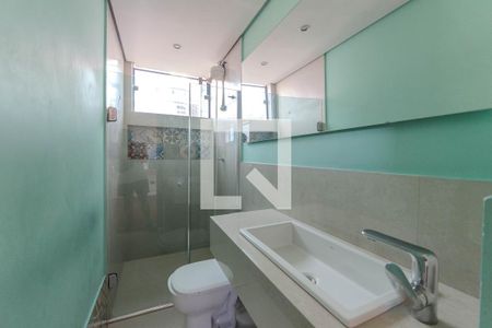 Banheiro de kitnet/studio à venda com 1 quarto, 27m² em Bela Vista, São Paulo