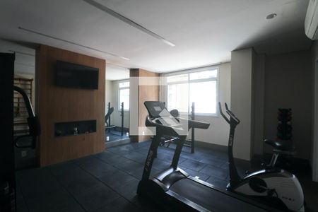 Área comum - Academia de apartamento para alugar com 3 quartos, 142m² em Barra Funda, Guarujá