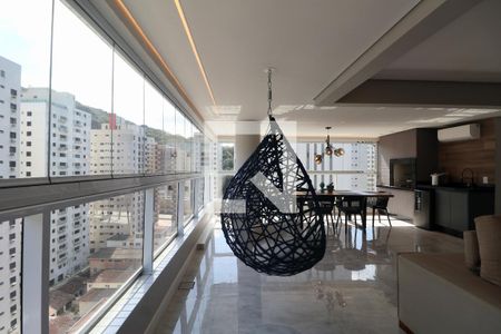 Sala de apartamento para alugar com 3 quartos, 142m² em Barra Funda, Guarujá