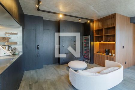 Sala de apartamento para alugar com 1 quarto, 62m² em Vila Nova Conceição, São Paulo