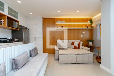 Sala/Cozinha de apartamento à venda com 2 quartos, 71m² em Santo Amaro, São Paulo