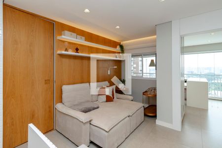 Sala/Cozinha de apartamento à venda com 2 quartos, 71m² em Santo Amaro, São Paulo