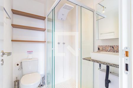 Banheiro de kitnet/studio para alugar com 1 quarto, 20m² em Brás, São Paulo