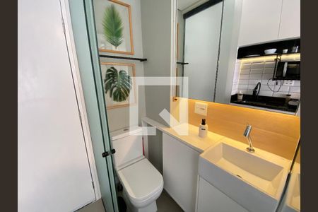 Banheiro de kitnet/studio à venda com 1 quarto, 10m² em Campos Elíseos, São Paulo