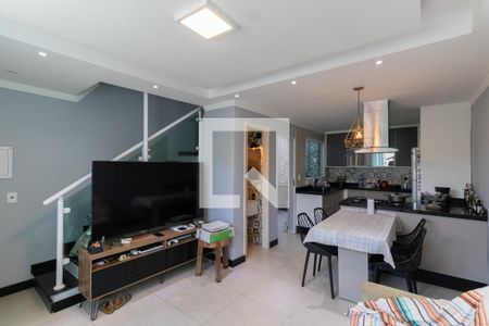 Sala/Cozinha de casa de condomínio para alugar com 2 quartos, 93m² em Vila Ré, São Paulo