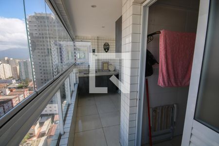 Varanda da Sala de apartamento para alugar com 2 quartos, 73m² em Aviação, Praia Grande