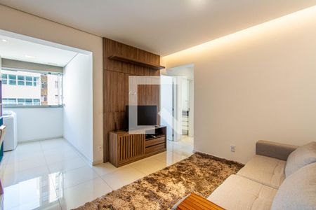 Sala de apartamento à venda com 2 quartos, 65m² em Lourdes, Belo Horizonte